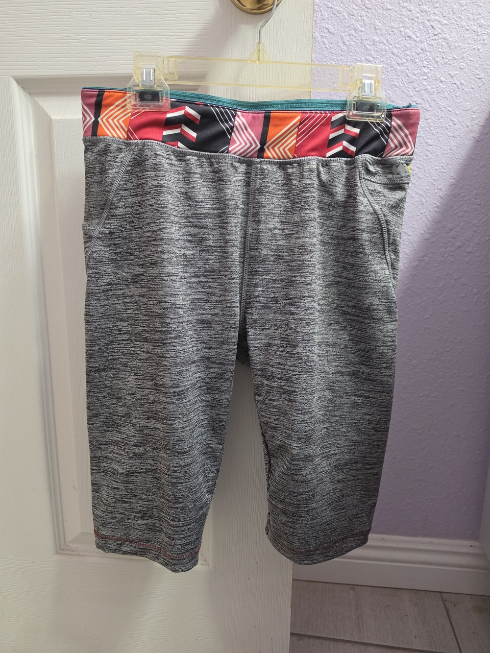 Janji Teal and Gray Run for Peru Running Shorts